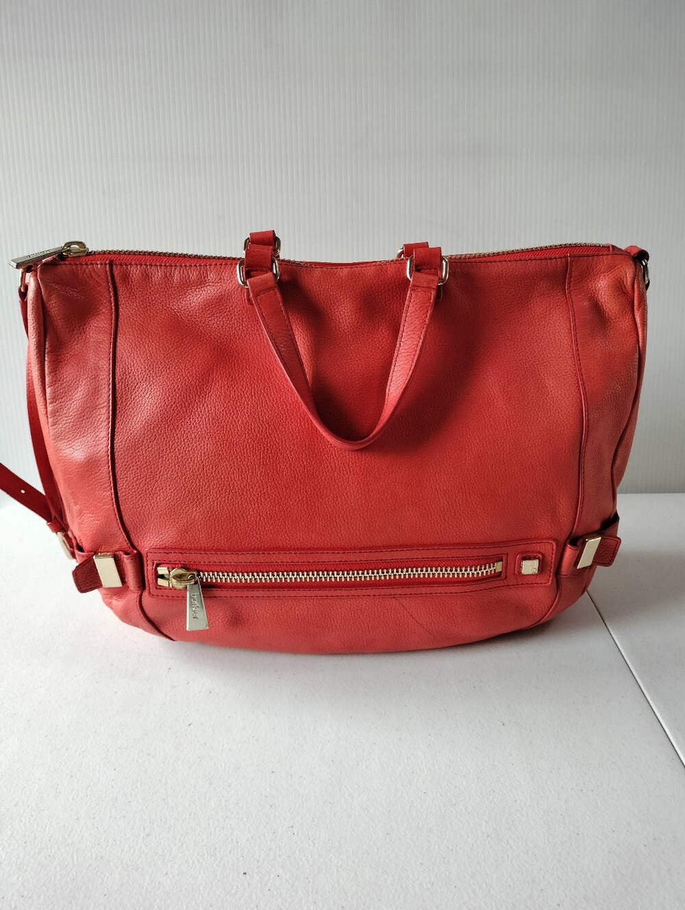 Botkier Honore Coral Hobo Satchel Crossbody Leather Handbag Travel Office
